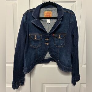 Levi’s Strauss cropped denim jacket Sz XL